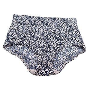 Warners Women's Size Large 7 Panty Brief High Waist Leopard Print Brown NWOT